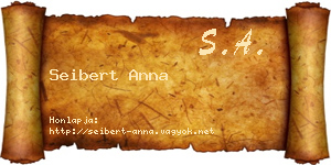Seibert Anna névjegykártya